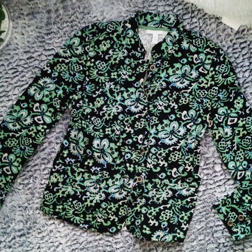 Charters Club Paisley Petite Jacket Blazer